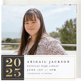 'Hint Of Sparkle' Graduation Announcement