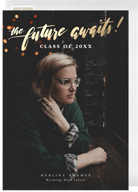 'The Future Awaits' Graduation Announcement