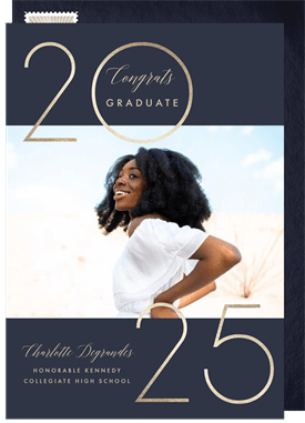 'Gilded Year' Graduation Announcement