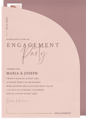 'Half Arch' Party Invitation