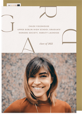 'Grad Edges' Graduation Announcement