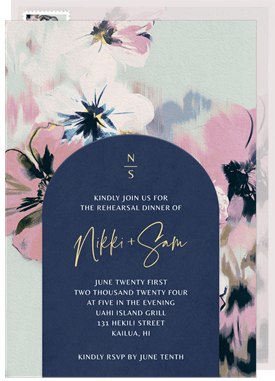 'Island Romance' Rehearsal Dinner Invitation
