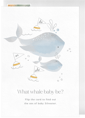 'What Whale Baby Be' Gender Reveal Announcement