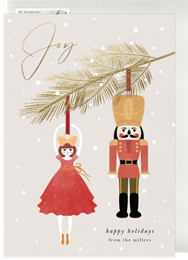 'Nutcracker Characters' Holiday Greetings Card