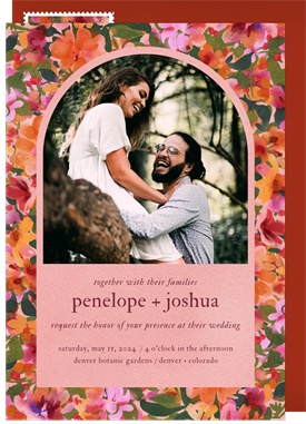 'Lush Floral Arch' Wedding Invitation