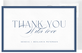 'Elegant Statement' Wedding Thank You Note