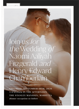 'Modern Details' Wedding Invitation