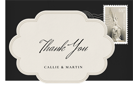 'Fleur d'Amour' Wedding Thank You Note