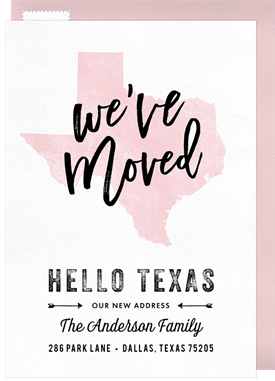 'Hello Texas' Moving Announcement